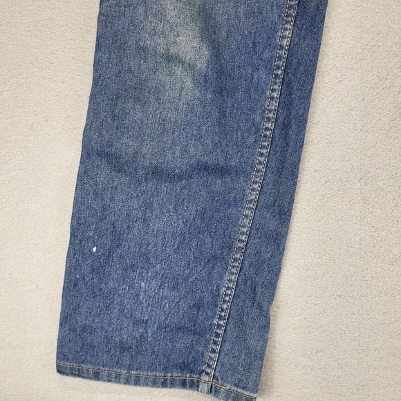 Vintage Levis Mens Jeans Orange Tab Made In USA 35x28 Tag (38x29) Medium Wash - Picture 4 of 16